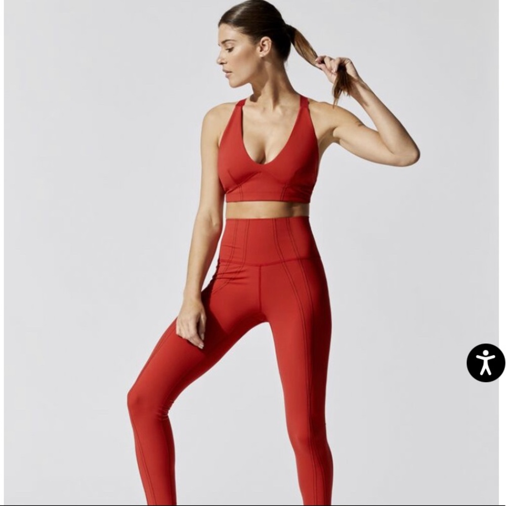 Carbon38 Contrast Stitch Bra